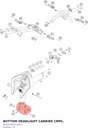Diagram preview: BOTTOM HEADLIGHT CARRIER CMPL. (A62414010133C1)