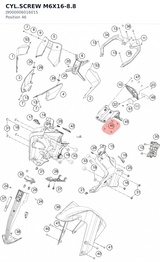 Diagram preview: CYL.SCREW M6X16-8.8 (J900000601601S)