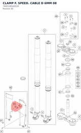 Diagram preview: CLAMP F. SPEED. CABLE D 6MM 08 (7800108500028)