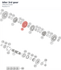 Diagram preview: Idler 3rd gear (79433513100)