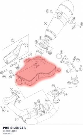 Diagram preview: PRE-SILENCER (61305050100)