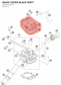 Diagram preview: VALVE COVER BLACK MATT (7803605200033)