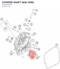 Diagram preview: STOPPER SHAFT SEAL RING (90230060001)