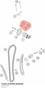 Diagram preview: PLATE STOPPER BEARING (96232018000)