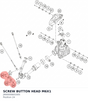 Diagram preview: SCREW BUTTON HEAD M6X1 (J900000601005)