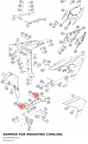 Diagram preview: DAMPER FOR MOUNTING COWLING (J650001601201)