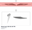 Diagram preview: Decal set 150 XC-W TPI (79708198008)