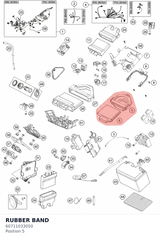 Diagram preview: RUBBER BAND (60711033050)