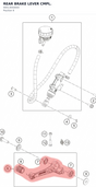 Diagram preview: REAR BRAKE LEVER CMPL. (94513050044)