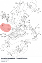 Diagram preview: BOWDEN CABELS EXHAUST FLAP (61441071000)