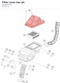 Diagram preview: Filter cover top cpl. (93506005033)