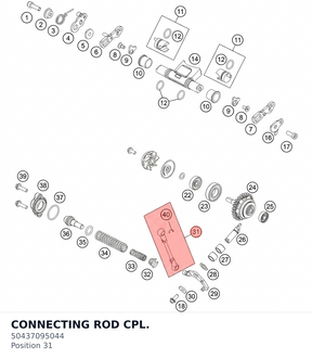 Diagram preview: CONNECTING ROD CPL. (50437095044)
