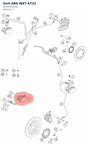 Diagram preview: Unit ABS WET KT22 (93342031044)