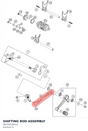 Diagram preview: SHIFTING ROD ASSEMBLY (96334036033)