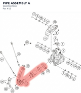 Diagram preview: PIPE ASSEMBLY A (96005007000)