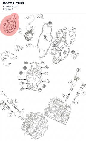 Diagram preview: ROTOR CMPL. (61939005100)