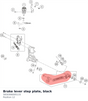 Diagram preview: Brake lever step plate, black (5830306005133)