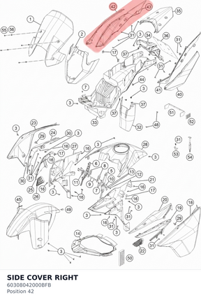 Diagram preview: SIDE COVER RIGHT (60308042000BFB)