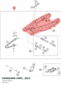 Diagram preview: SWINGARM CMPL. 2023 (25104130044)