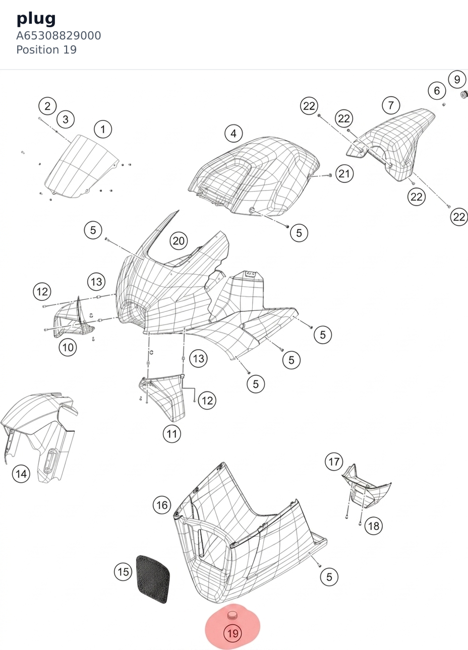 Diagram preview: plug (A65308829000)