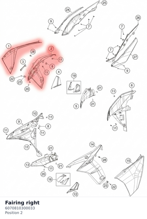 Diagram preview: Fairing right (6070810300033)