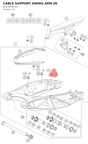 Diagram preview: CABLE SUPPORT SWING ARM     06 (60142026000)