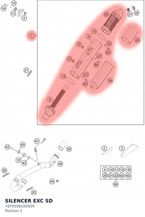 Diagram preview: SILENCER EXC SD (7870508100059)