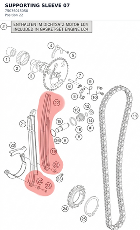 Diagram preview: SUPPORTING SLEEVE 07 (75036018050)