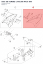 Diagram preview: ASLY SD FAIRING LH RC390 MY20 WH (93808050044AB)
