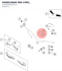 Diagram preview: HANDLEBAR PAD CMPL. (A13002002044C1A)