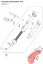 Diagram preview: Exhaust mainfold 450 SX-F (79505007200)
