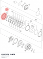 Diagram preview: FRICTION PLATE (A62632011000)