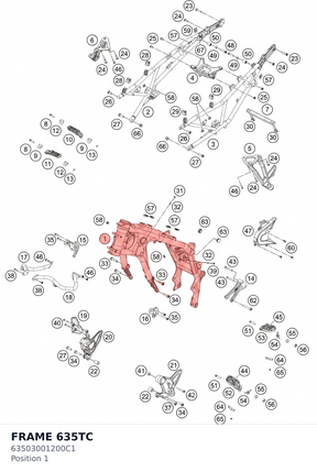 Diagram preview: FRAME 635TC (63503001200C1)