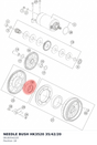 Diagram preview: NEEDLE BUSH HK3520 35/42/20 (0618354220)