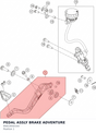 Diagram preview: PEDAL ASSLY BRAKE ADVENTURE (95813050144)