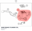 Diagram preview: HAND BRAKE CYLINDER CPL. (93513001033)