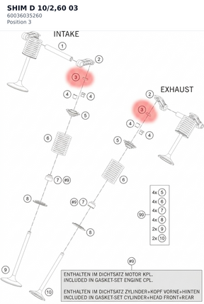 Diagram preview: SHIM D 10/2,60              03 (60036035260)