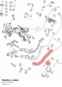 Diagram preview: Battery cable (A60711059050)