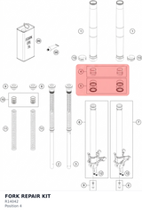 Diagram preview: FORK REPAIR KIT (R14042)