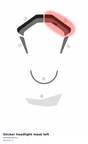 Diagram preview: Sticker headlight mask left (94808095010)