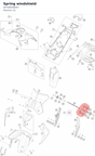 Diagram preview: Spring windshield (60708008067)