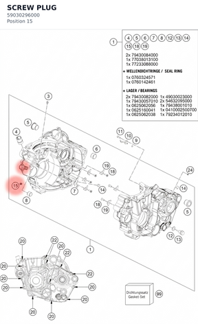 Diagram preview: SCREW PLUG (59030296000)