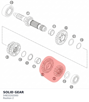 Diagram preview: SOLID GEAR (54833202000)