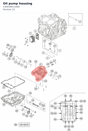 Diagram preview: Oil pump housing (C90038012000)