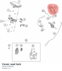 Diagram preview: Cover, seat lock (A62407050050)