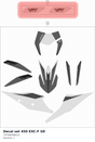 Diagram preview: Decal set 450 EXC-F SD (79708098019)