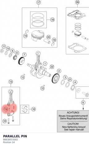 Diagram preview: PARALLEL PIN (90630015002)