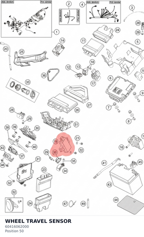Diagram preview: WHEEL TRAVEL SENSOR (60416062000)