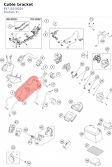 Diagram preview: Cable bracket (61711010010)