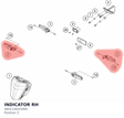 Diagram preview: INDICATOR RH (A60114025000)